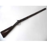 A Victorian 12 bore single barrelled percussion fowling piece by Irwin Wallas of Wigton and Carlisle