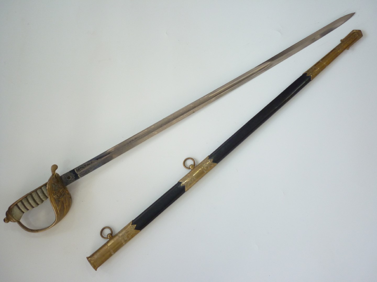 An early 20th Century Royal Navy officer's sword by Goodman's Navy and Army Officers' Uniform