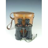 A cased set of British military No 5 prismatic binoculars