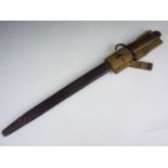 A British Pattern 1907 bayonet with hooked quillon, unit marked to 5th Battalion Border Regiment,