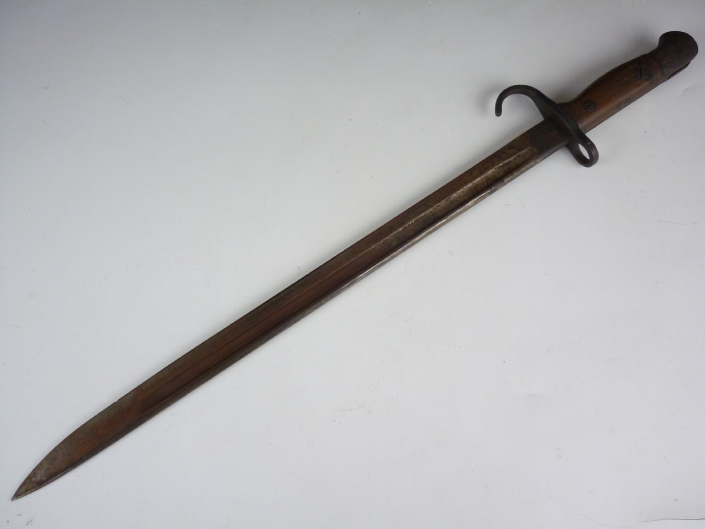 A British Pattern 1907 bayonet with hooked quillon, unit marked to 5th Battalion Border Regiment, - Image 2 of 3