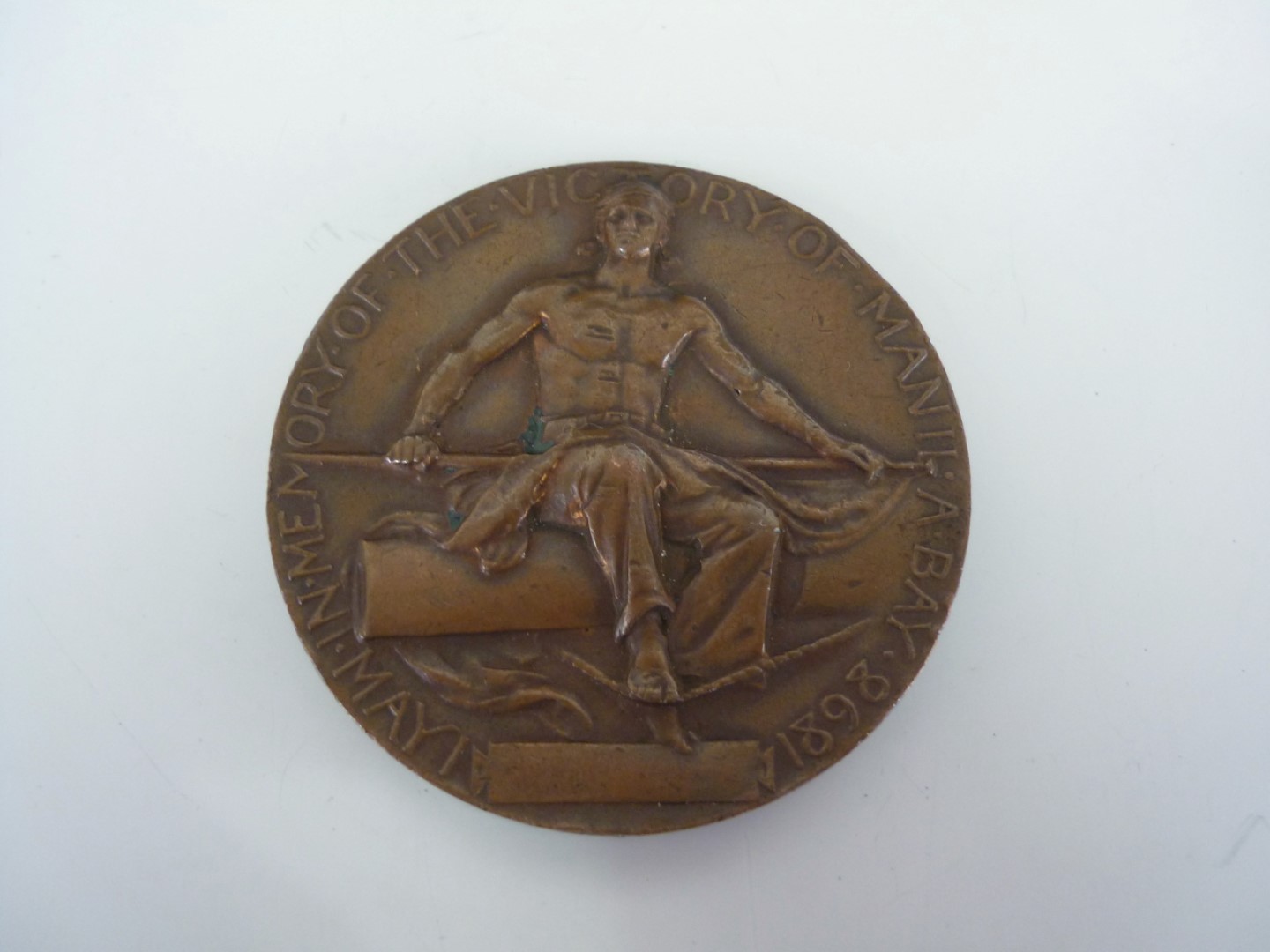 A period bronze striking of the 1898 US Dewey Medal, 46 mm