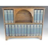 A set of Dickens Works, the testimonial edition, in bespoke miniature bookcase, 2nd quarter 20th