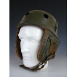 A US M'38 tanker helmet