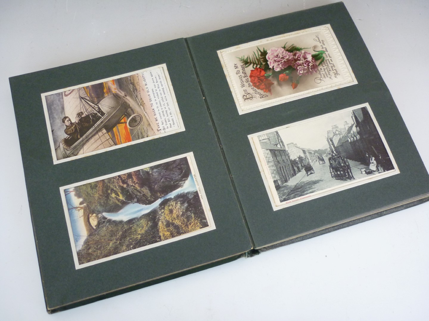 An early 20th Century photograph album containing approximately 96 postcards of a sentimental - Image 2 of 2