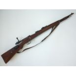 A deactivated 1943 German Kar 98 rifle, with sling