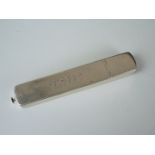 A George III silver sealing wax holder, engraved to the cover 'AC to EWW', Matthew Linwood,