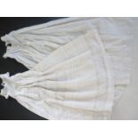 Two early Victorian baby's whitework christening dresses