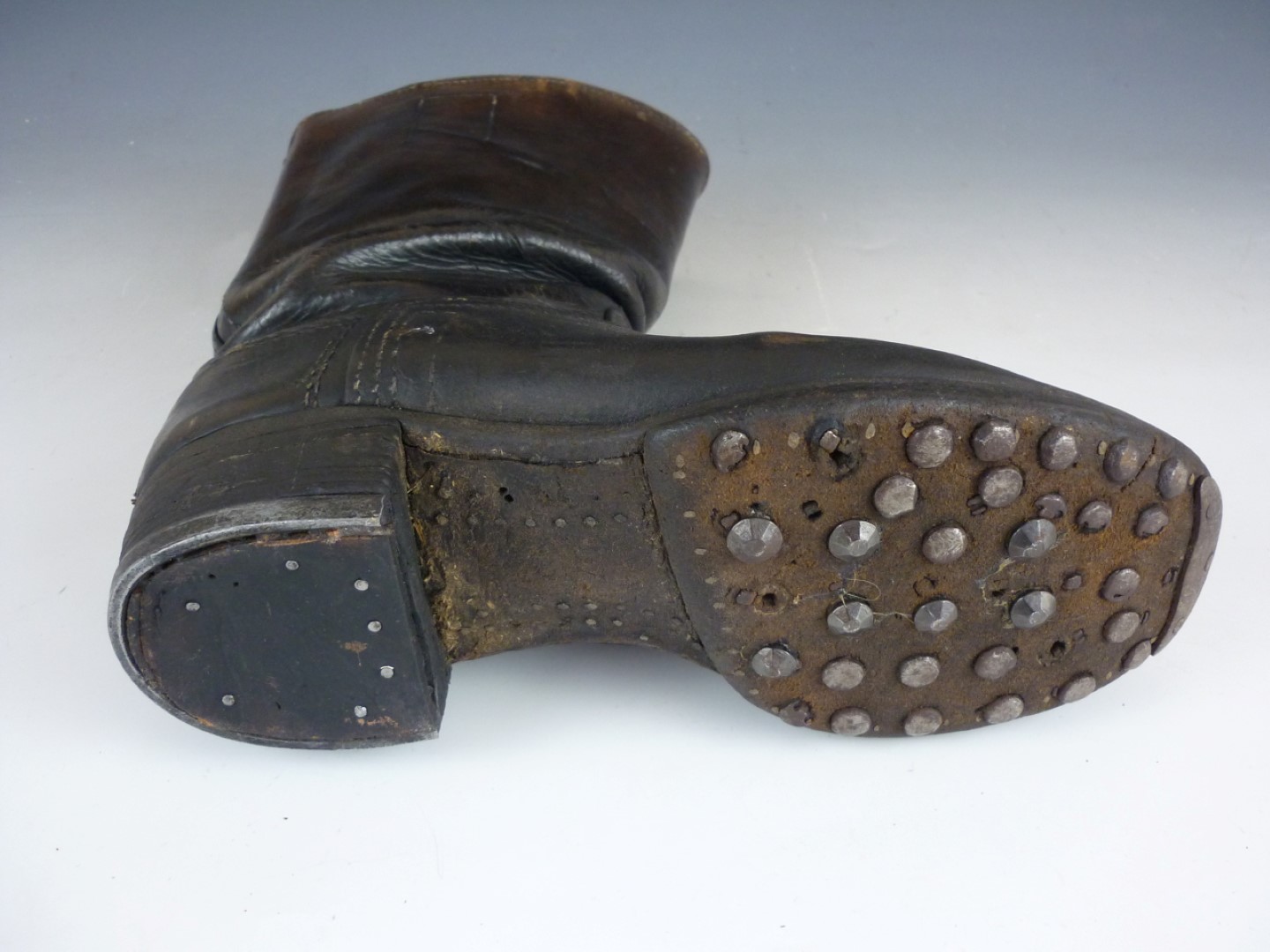 A pair of Second World War German Wehrmacht issue boots - Image 3 of 3
