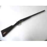 A Ligano 12-bore side-by-side shot gun This lot may only be purchased by the holder of an