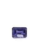 Iolite. Iolita azul violácea talla esmeralda. Peso: 3,06 ct.