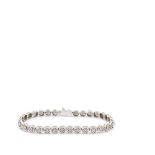 White gold and diamonds bracelet Pulsera rivière en oro blanco con brillantes engastados en