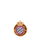 Gold, diamonds, sapphires and rubies Deportivo Español Royal Club  pin Pin del Real Club Deportivo