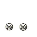 White gold and diamond earrings Pendientes dormilona en oro blanco con brillante engastado en