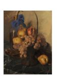 Still life. Oil on panel. Ferran Gomà Boronat (La Riba, Tarragona, 1906-2004) Bodegón. Óleo sobre