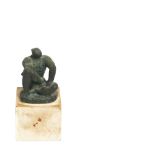 Bullfighter. Bronze sculpture on marble plinth. Manolo Hugué (Barcelona, 1872-Caldes de Montbui,