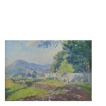 Landscape. Oil on canvas Ivo Pascual (Vilanova i La Geltrú, 1883-Riudarenes, Girona, 1949) Camí de