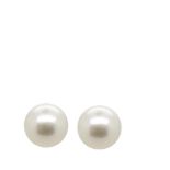 Pendientes dormilona en oro con perla Australiana de 14 mm.   Gold and Australian pearl earrings