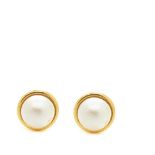 Pendientes en oro con perla mabe.   Gold and pearls earrings  Start Price: €180