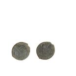 Moneda griega en bronce ´´Hiketas`` de Siracusa. Sicilia, 288-279 a.C.   Bronze Greek coin.