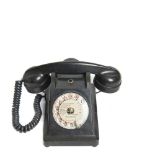 Teléfono en baquelita. Francia, c.1950.   Bakelite telephone. France.   Start Price: €80