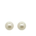 Pendientes dormilona en oro con perla Australiana de 11,5 mm.  Gold and Australian pearl earrings