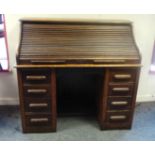 Oak Roll top desk