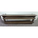 Oak plate rack