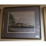 Framed Watercolour - Cluine Lock