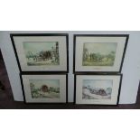 Lot of 4x coach prints