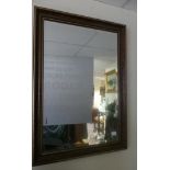 Rectangular framed mirror