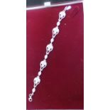 Sterling silver cubic zirconia bracelet