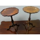 Lot of 2x circular wine tables