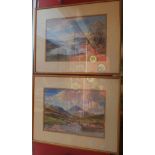 Pair of framed watercolours and by Cochrane