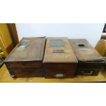 Lot of 3x cash boxes