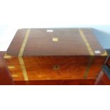 Brass bound lap desk