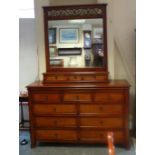 Mahogany Dressing Chest and mirror