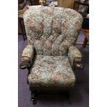 Tapestry rocking chair