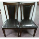 Set of 4x modern dining room chairs