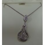 Sterling silver cubic zirconia Paul Costello Pendant