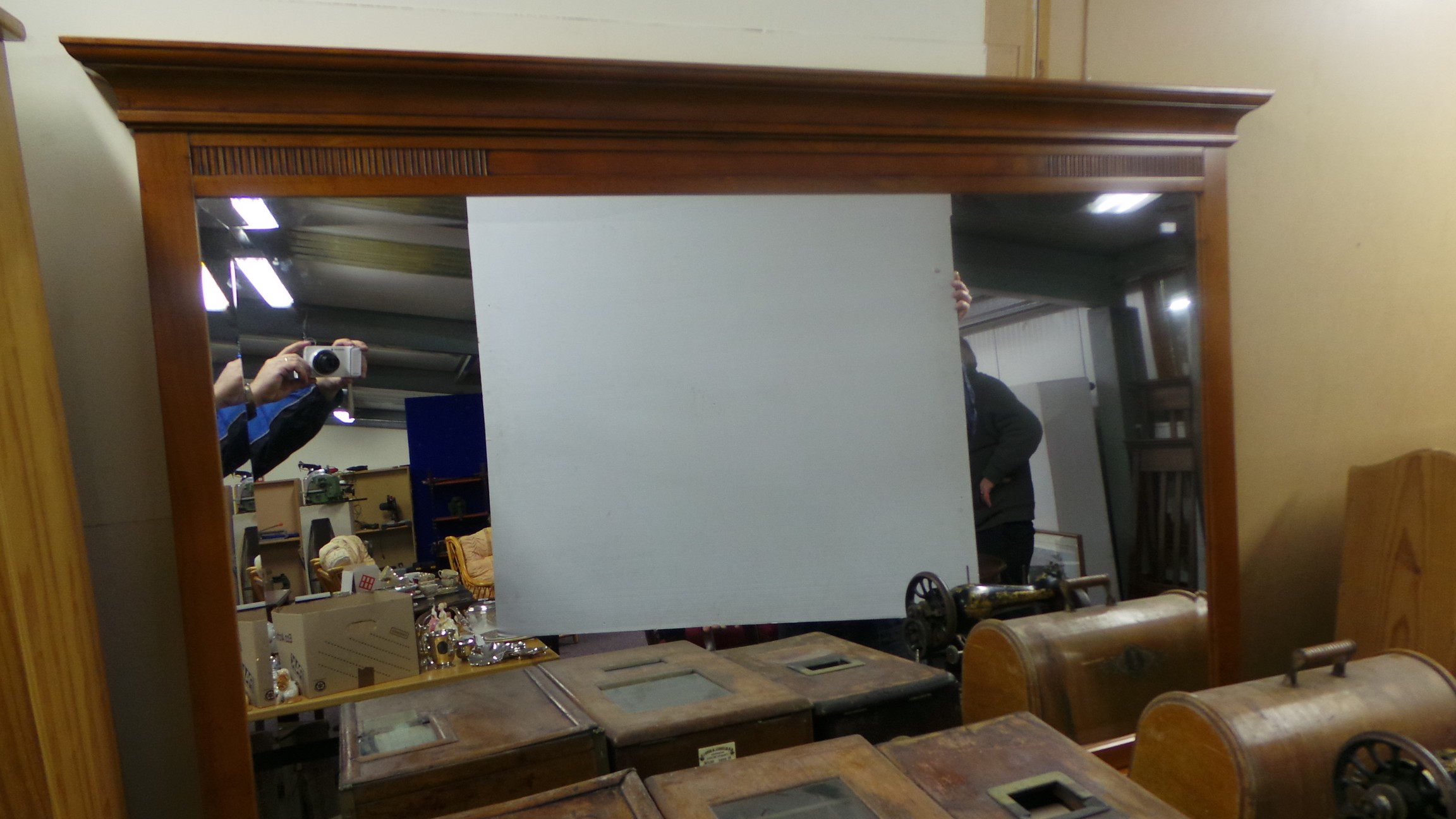 Large Walnut wall mirror