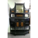 Ebonised side cabinet