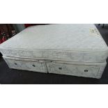 4ft6 divan set with 4 drawers