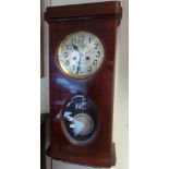 Mahogany wall clock