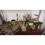 Assorted lot of brass etc.