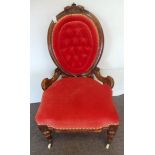 Victorian ladies drawing room chair