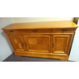 3 door maple sideboard