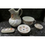 Basin and ewer dressing table set