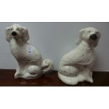 Pair of dog ornaments
