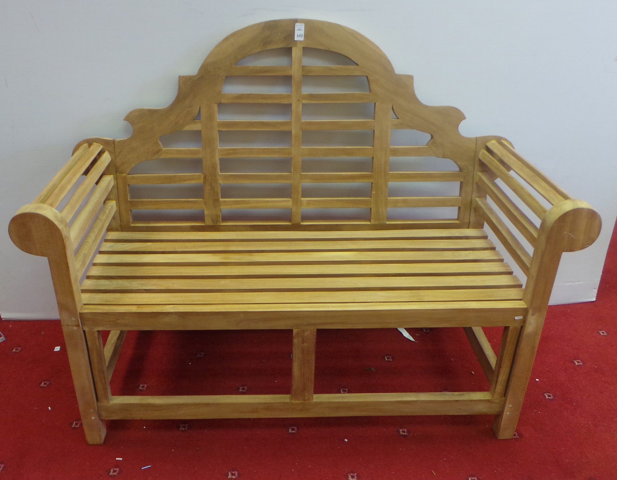 Wooden garden seat